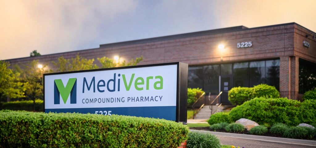MediVera sign facing Crooks Rd in Troy, Michigan