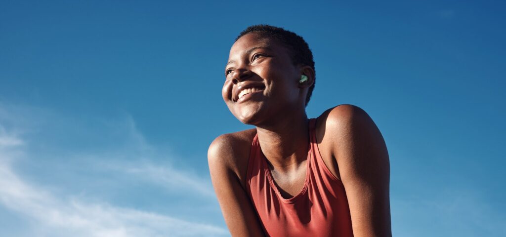 Young woman exercising, representing NAD+ therapy and cellular wellness – MediVera Compounding Pharmacy™