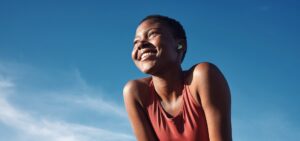 Young woman exercising, representing NAD+ therapy and cellular wellness – MediVera Compounding Pharmacy™